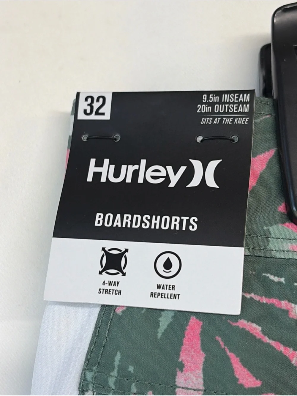 NEW Hurley Tropical Escape Paradise Men's Size 32 Green Board Shorts Swim Trunks